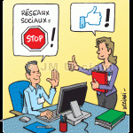 Réseaux sociaux au bureau