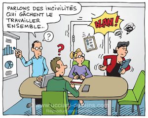 UCCIANI DESSINSL' incivilité dans l'entreprise - DESSINS D'HUMOUR