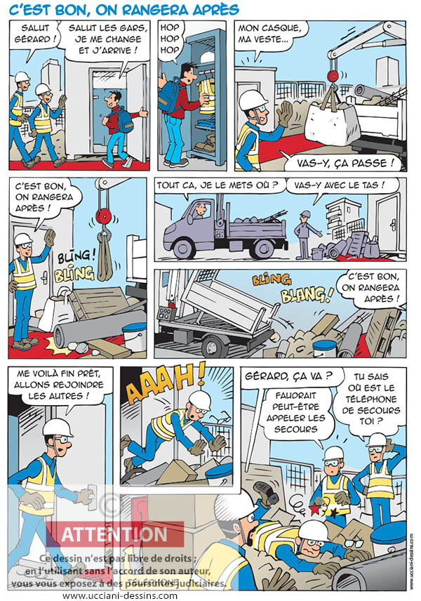 rangement sur les chantiers