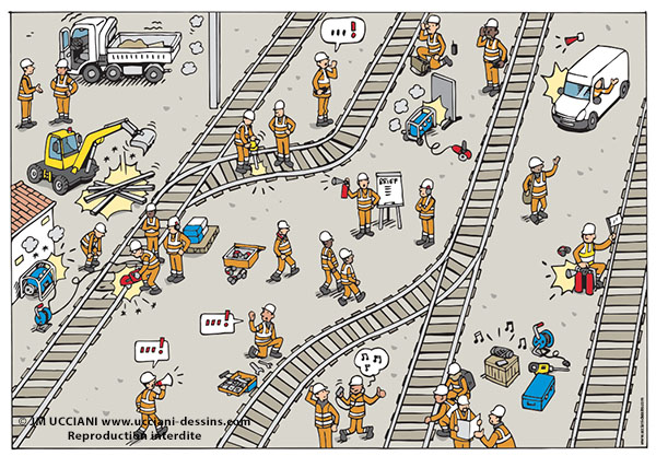 Chasse aux risques sur chantiers ferroviaires